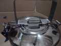 4 Layers Tiffin Food Carrier Lunch Box Heavy Stainless Steel. 