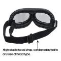 【Atoztide KKK Store】Motorcycle Retro Vintage Goggle Eyewear Goggle Glasses Protection Motocross Scooter Bike. 