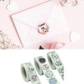 500pcs/Roll Mailing Supplies For Gift Bags Roll Flower Sticker Label. 