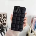 3 in 1 Itel S23 Square grid phone case For itel S 23 S2 3 Camera Protection Phone Case andCeramic frosted soft film and Lens protective film. 
