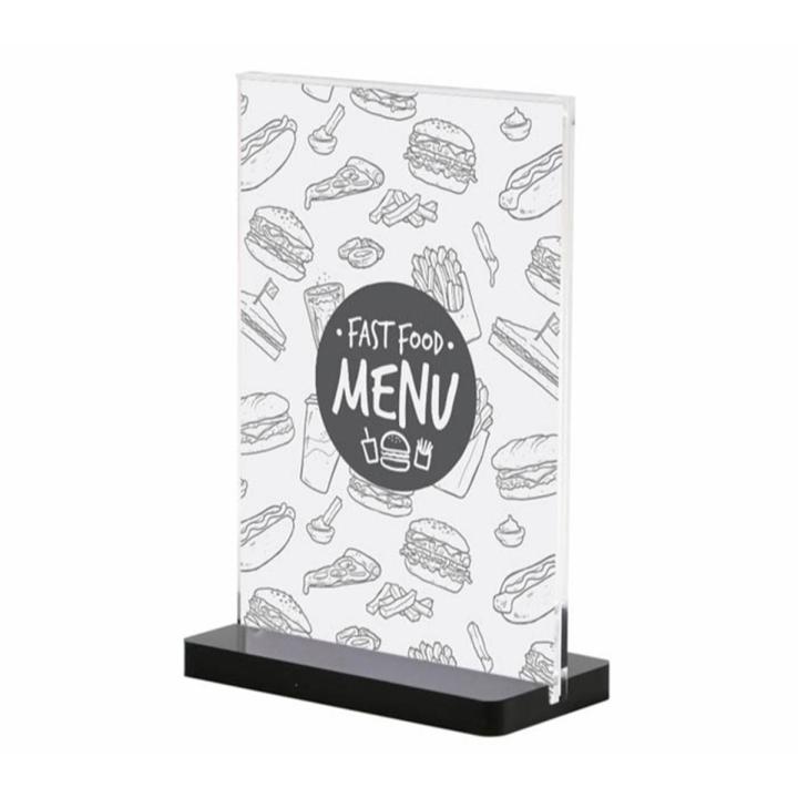 Magnetic Acrylic Frame Stand A6 Menu Name Card Stand Desk Sign Wedding ...