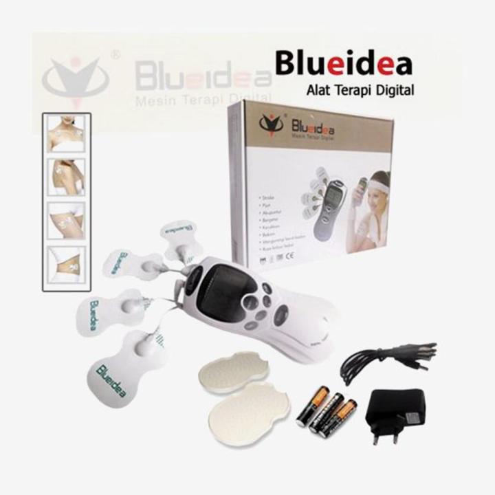 Blueidea DIGITAL THERAPHY MACHINE | 4 Electrode Pads Full Body Massage Electric Pulse Health Care Equipment, Best Seller Full Body Head Neck Back Foot Muscle Stimulation Meridian Pulse Acupuncture Massager