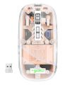 Compro™ 3 Modes Wireless Transparent 2.4G Mouse. 
