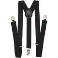 Elastic Suspenders (Gallace) For Men Black. 