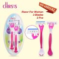 Chirs's Lady Shaver 3 Layer Shaver Disposable Razor For Woman Girls. 