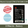 Huawei Ascend G700,G610 Battery HB505076RBC Replacement Premium Quality 2150mAh Battery For Huawei Ascend G700,G610. 