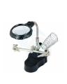 Helping Hand Clip LED Light Magnifier Soldering Iron Stand Magnifying Glass. 