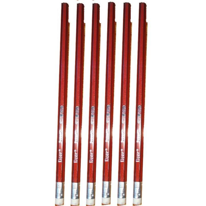 Speedo Rubber Tip Pencil 6 Pcs Bundle (ART # 7500 RT)