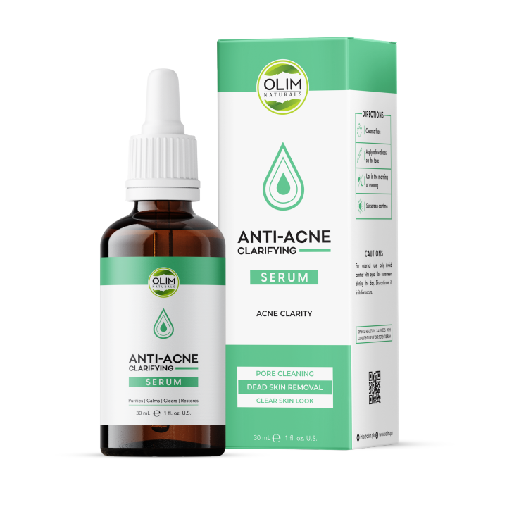Olim Naturals - Acne Treatment Serum with Salicylic Acid, Niacinamide, Hyaluronic Acid, and Vitamin C for Acne-Prone Skin - 30 ML