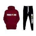 New Free Fire Game Hoodie And Trouser Drawstring Fleece Pullover Hood Winter Sport Tracksuit Export Quality For Men. 