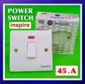 Power Switch 45A China Fitting Sheet Specially For AC and Water Pump- High Quality Bakelite Base. 