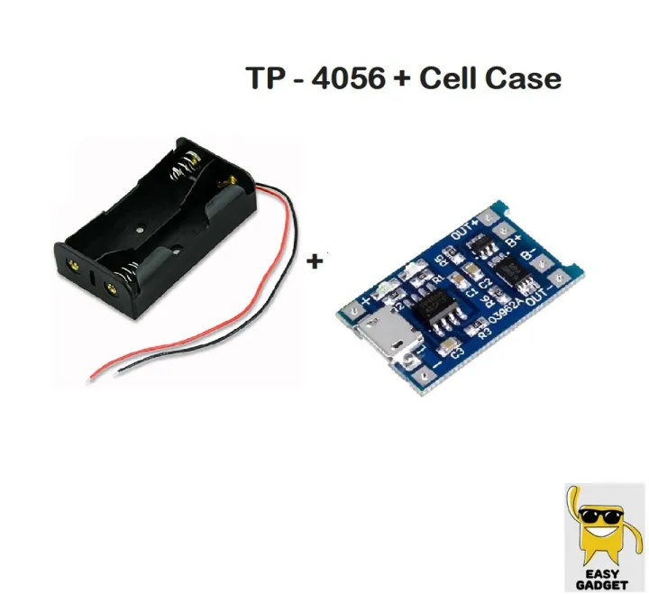 5V%201A%20Micro%20USB%20Charging%20Kit%20TP4056%20Dual%20Protection%20Module%20+%202%20Cell%20Holder%20+%202%2018650%20Lithium%20Batteries%20-%20Image%203
