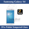 Samsung Galaxy S4 Tempered Glass Screen Protector - Pack of 2. 