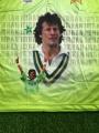 Vintage Pakistan cricket jersey 1992 with Imran Khan Photo for men's for outdoor and indoor. 