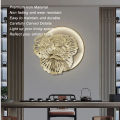 Metal Wall Decor Modern Stylish Triangular Ginkgo Flower Iron 3D Wall Sculpture for Living Room Bedroom Hall. 
