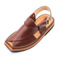 Premium Quality Tan Leather Kaptaan Chapal Peshawari Sandel Imran Khan Chappal. 