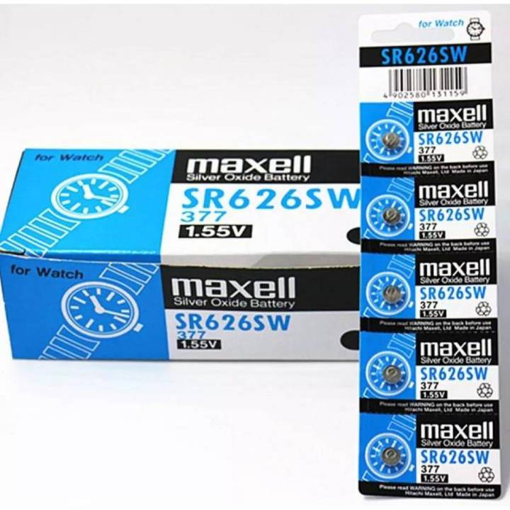 5 Pcs Button Watch Cell SR626SW 1.55v 377| 24-7 STORE