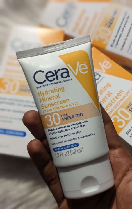 Cerave Hydrating Mineral Tinted Face Sunscreen Lotion - Spf 30 ( ORIGINAL BARCODE SCAN )