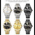 BINBOND Men's Watch Waterproof Glow Double Calendar Quartz Watch, Ideal choice for Gifts. 