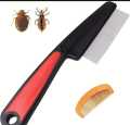 1pc Lice Comb, Stainless Steel Fine Tooth Comb, Professional Head Lice Nit Removal Hair Comb. 