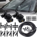 2x Front Windshield Wiper Washer Spray Jet Nozzle For Toyota Corolla Altis Camry Auris Highlander Matrix 4Runner Avensis Lexus. 