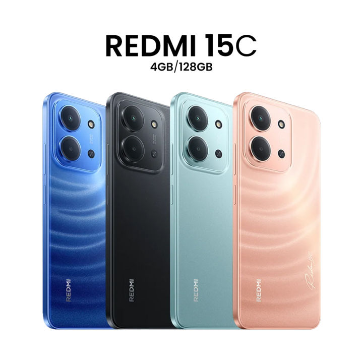 Redmi 15C – 4GB RAM + 128GB Storage | 50MP Dual Camera | 6.9” 120Hz Display | Helio G81 Ultra | 6000mAh Battery 33W Fast Charging | Android 15 (HyperOS 2.0)