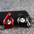 Electric Mini Turbo Turbocharger Keychain Spinning Turbine Key Chain Pendants Imitative Sound LED Car Theme Key Accessories. 