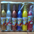 Metallic Acrylic Color Paints 75 ml Pack of 6 Bottle Set Art # SS-Met-Acrylic 75ml-M006. 