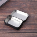 10 Pcs 95X60X21mm Black Tin Box Black Metal Box with Matte Candy Box Small Box. 