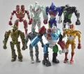 New Real Steel Zeus Atom Midas Raider Robot Model Toys Action Figure 8pcs/set 13cm. 
