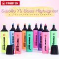 1PCS Stabilo Textmarker Original 70 Highlighter Children Stroke Key Mark with Large Capacity Color Small Fresh Marker Pen. 
