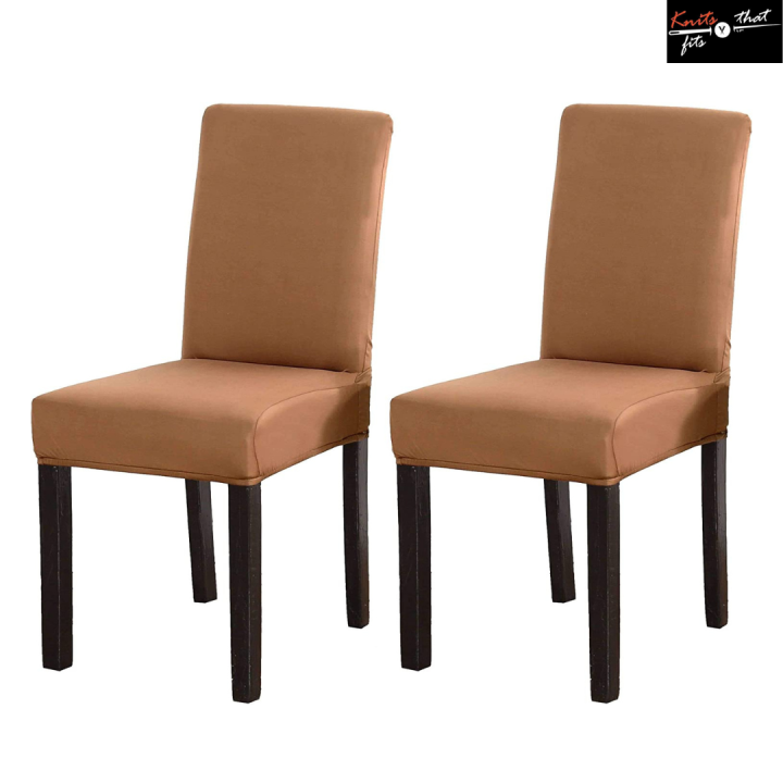 Dining Chair Covers - Pack of 6- for Without Arms Chairs