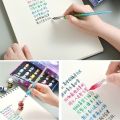 【FUN LIVE】 2022 New Crystal Glass Pen Starry Sky Dip Pen Glitter Powder Fountain Pen 12 Colors Ink Gift Box Set Writing Supplies. 
