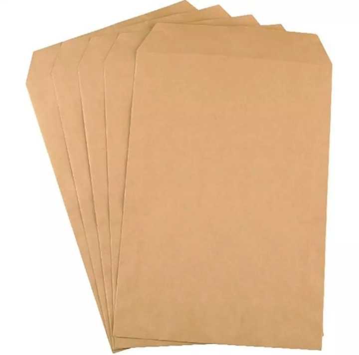 50 Pcs - Brown/Khaki Envelopes For Packaging, Mailing, Courier, Office Letters & Money Size 11x15 Inch