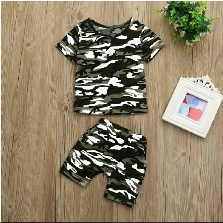 T%20Shirt%20And%20Shorts%20For%20Kids,%20Baby%20Boy%20Round%20Neck%20Short%20Sleeves%20Tee%20Tops%20Cloths%20Sets%20Dresses%20Outfit%20Commando%20And%20Camouflage%20Design%20-%20Image%202