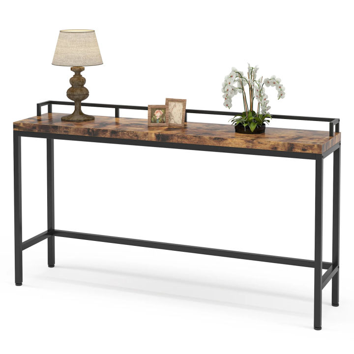 Customisable Console Table, Narrow Sofa Accent Table Behind Couch