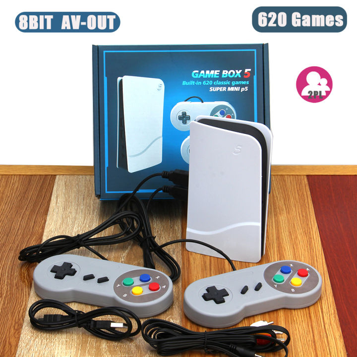 Retro%20Video%20Super%20Mini%20P5%20Game%20Console%208%20Bit%20Game%20Box%205%20With%20620%20Classic%20Game%20AV%20Out%20Dual%20Wired%20Controller%20-%20Image%203