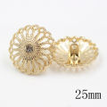 10pcs/lot Hollow Style metal buttons Gold for clothing sweater coat decoration shirt buttons accessories DIY JS-0278. 