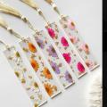 resin flower bookmark. 
