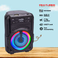 Rechargeable Bluetooth Speaker - Wireless Rgb Mini Portable, Bluetooth Speaker with High Quality Sound, High Bass & Woofer for Mobile, PC Computer & Laptop -. 