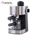 LEXICAL LEM-0601 Small Italian Coffee Maker Espresso Machine  3.5 Bar 4 Cups Espresso Machine Cappuccino Latte Coffee Machine With Steam Milk Frother And Pot, Home Office Coffee Machine Removable Drip Tray Barista Style Coffee Machine 800W Little Surprise. 