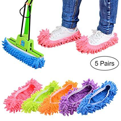 Dust Cleaner Lazy Slippers Home Mop Sweep Floor cleaning duster cloth housework Lazy Soft Slipper Shoes