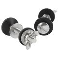 4 Pack Toilet Tank to Bowl Bolt Kits Cistern Bolts Kit,Stainless Steel Toilet Pan Fixing Fitting with Double Gaskets. 