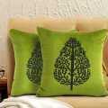 1 PIECE Luxury Velvet Laser Cut Sofa Cushion Cover  Velvet Cushion Designed With Leaser Work, 16*16 FRONT, Silk with Side Zip 1 Piece. 