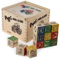 ABC/123 WOOD BLOCKS (LARGE) – 48 PCS/AND 27PCS  Blocks Available So before Buying Choose Your Product. 