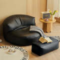 Loaf Leatherite Bean Bag with Footrest. 
