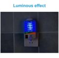 MS - Mini Mosquito Lamp LED Night Light Household Electronic Mosquito Repellent Lighting Socket EU Plug Fly Insect Killer Catcher - 1 Piece. 