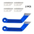 2Pcs Grout Remover Tile Grout Saw Removal Hand Tool with 6 Pcs Extra Blades for Tile Cleaning, Removing Paint and More. 