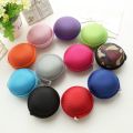 Zipper Fabric Storage Hand Carrying Case For Earphones Handsfree And Other Accessories Mini Earphone Cables Container Organizer Coin Purse Candy Color Colourful Protective Sd Card Pouch Cable Bluetooth Earbuds USB Zip Cute Beautiful Travel Stylish. 