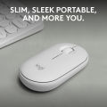 Logitech Pebble Mouse 2 M350s Bluetooth Wireless Mouse - Off White. 